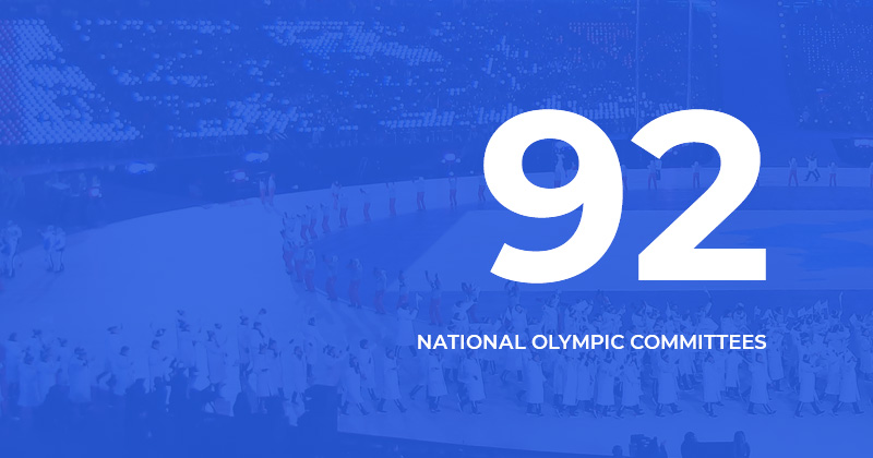 92개국 NATIONAL OLYMPIC COMMITTEES
